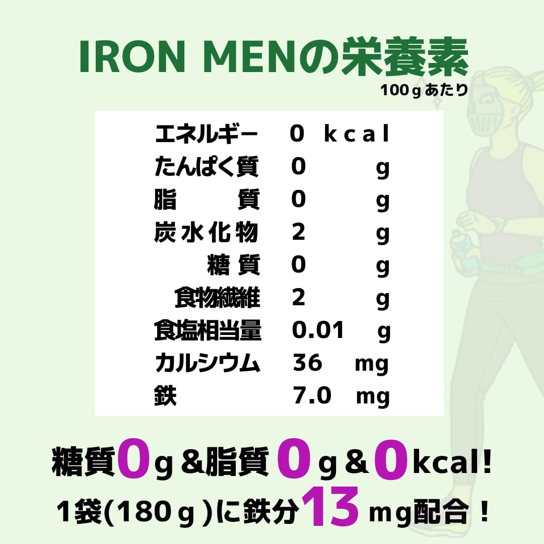 IRON MEN（アイアンメン）180g